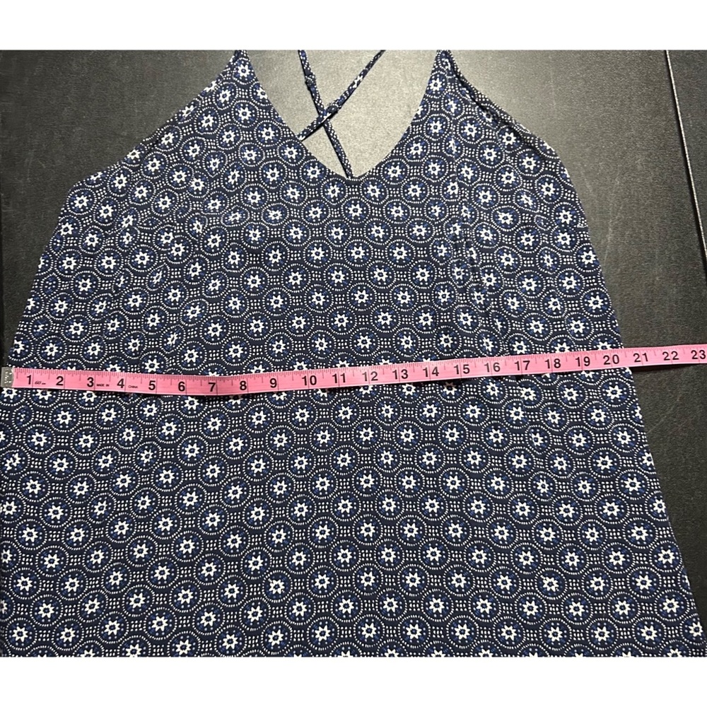 Old Navy Navy Blue Printed Maxi Dress - Picture 4 of 13